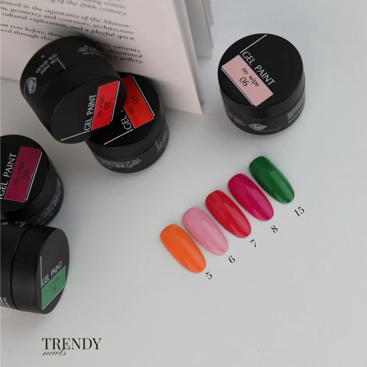 Paint Gel No Wipe 04 - Laranja 5ml - Image 5