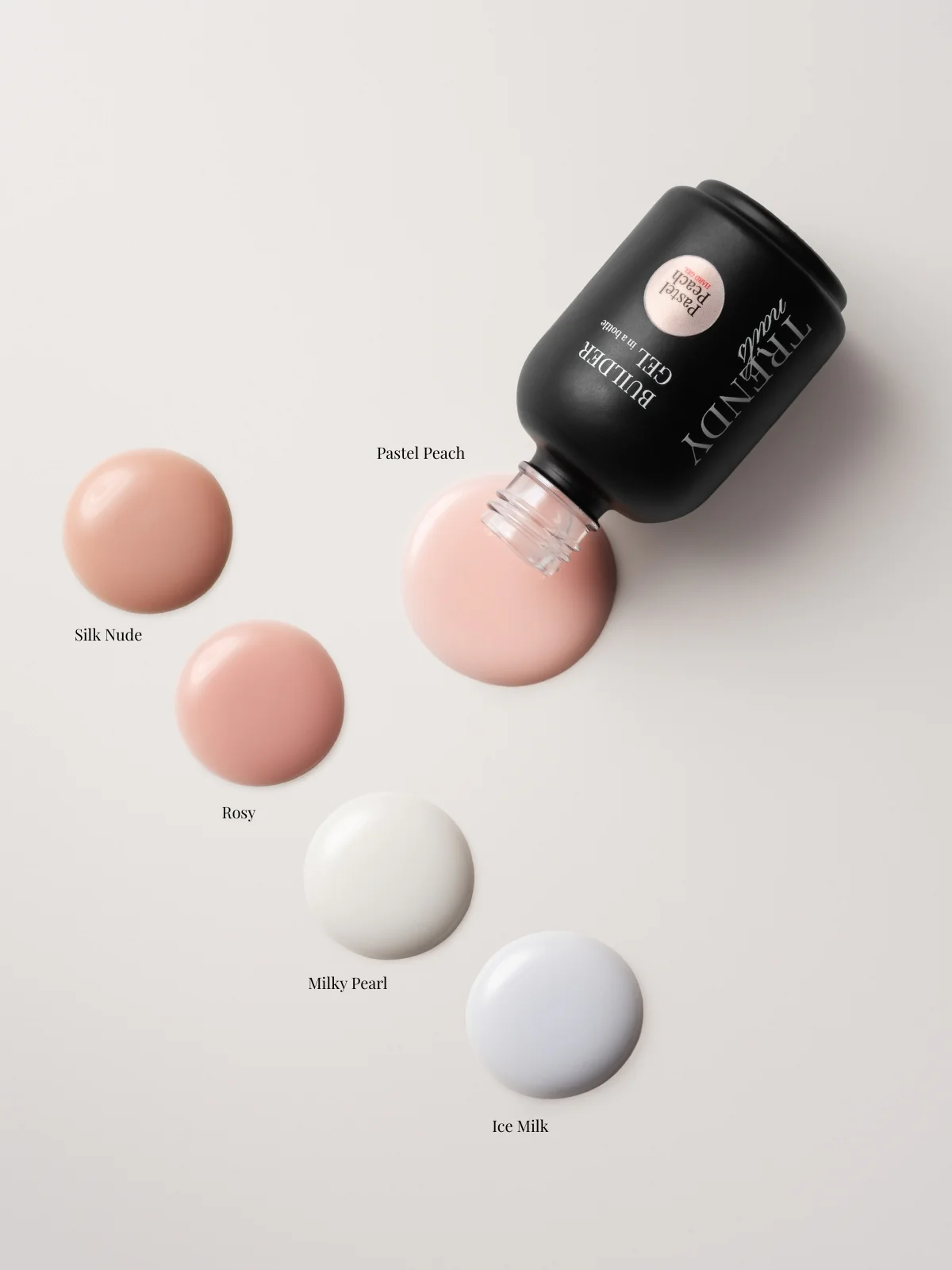 Gel In a Bootle - Pastel Peach 15ml - Hard Gel - Image 2